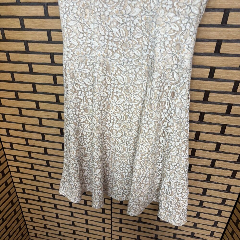 Antonio Melani Tan‎ Lace Dress Size 4 - Picture 5 of 7